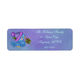 Bluebird & Mistletoe Weihnachtsadressen Labels