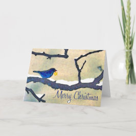 Bluebird mit Sternenkarte Feiertagskarte