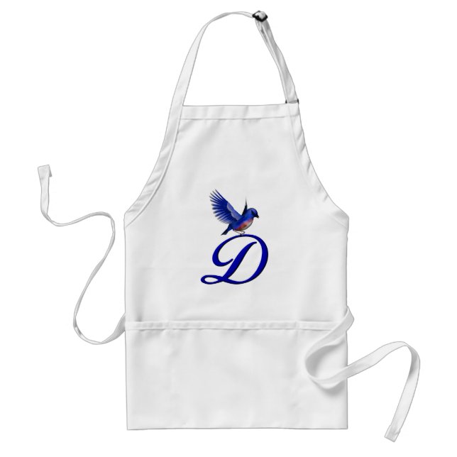 Bluebird Monogram Initial D Schürze (Vorne)
