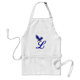 Bluebird Monogram Initial L Schürze