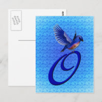 Bluebird Monogram Initial O Elegant