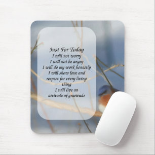 Bluebird nur für heute Inspiration  Mousepad