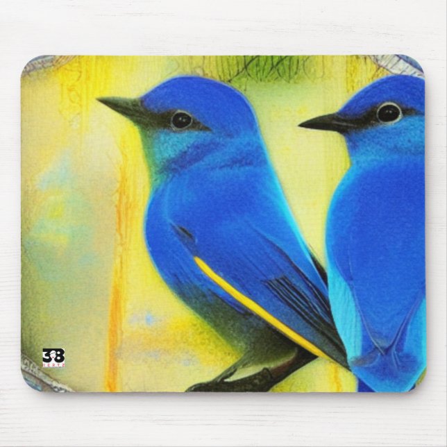 Bluebird of Happiness Mouse Pad Mousepad (Vorne)