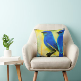 Bluebird of Happiness Throw Kissen
