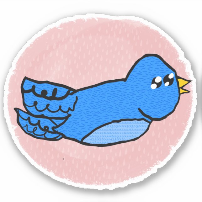 Bluebird-Sticker Aufkleber (Vorderseite)