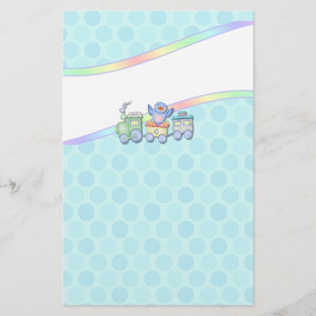 Bluebird Train Briefpapier (Vorderseite)