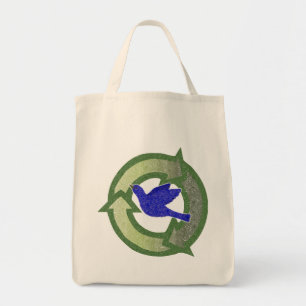 Bluebird Vintage Bio-Einkaufstasche zum Recyceln Tragetasche
