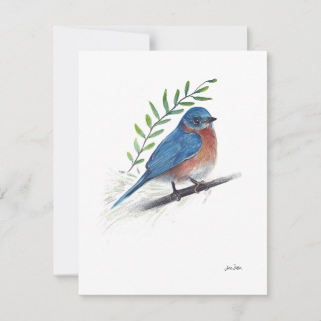Bluebird Watercolor Art (Vorderseite)
