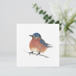 Bluebird Watercolor Art Card