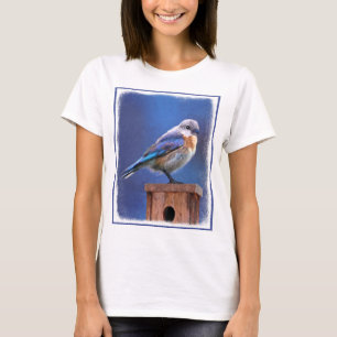 Bluebird (weibliche Malerei) - Original Bird Art T-Shirt