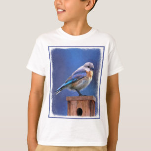 Bluebird (weibliche Malerei) - Original Bird Art T-Shirt