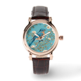 Bluebird William Morris Inspiriert Türkis Armbanduhr