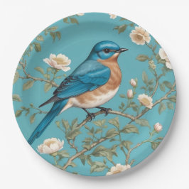 Bluebird William Morris Inspiriert Türkis Pappteller