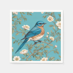 Bluebird William Morris Inspiriert Türkis Serviette
