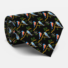 Bluebirds Black Neck Tie Krawatte