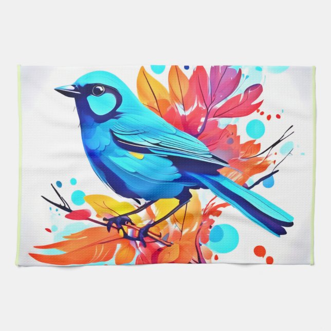 Bluebird's Bliss Art Geschirrtuch (Horizontal)