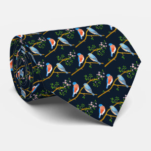 Bluebirds Dark Blue Neck Tie Krawatte