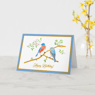 Bluebirds Faltkarte Karte