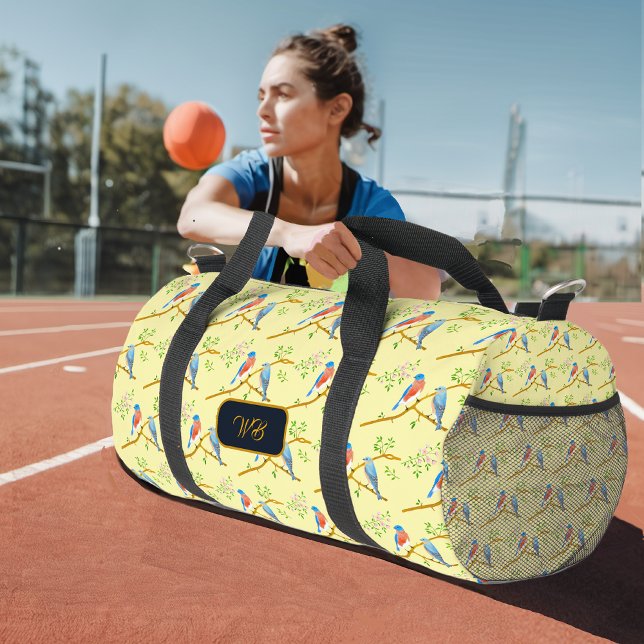 Bluebirds Gelbe Duffle Duffle Bag (Von Creator hochgeladen)
