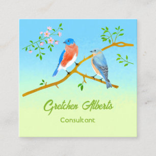 Bluebirds Square Visitenkarte