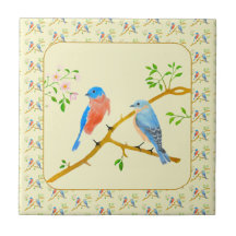 Bluebirds Tiled Keramik Tile