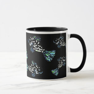 BlueBlackGreen Fisch-Tasse durch Susan Waterfield Tasse
