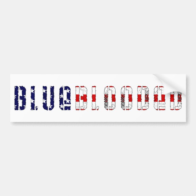 blueblooded. autoaufkleber (Vorne)