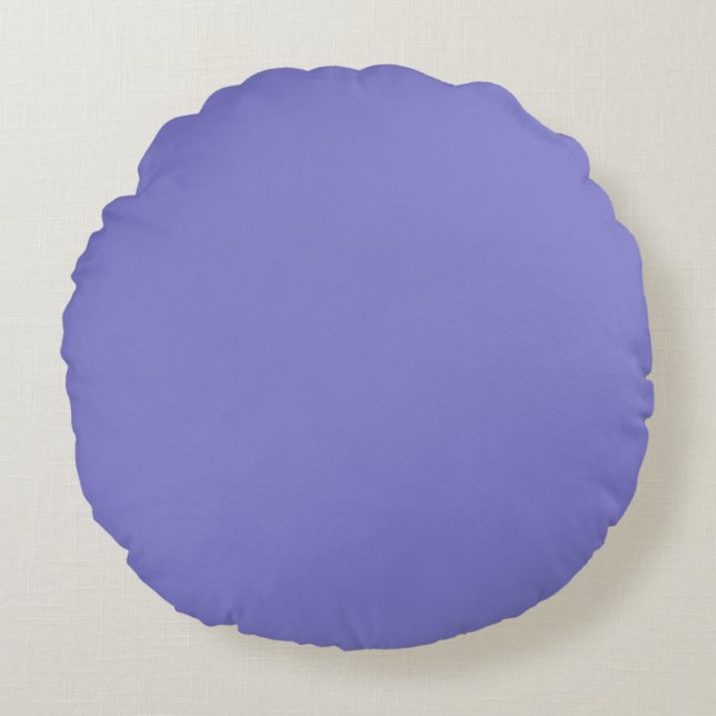 Bluebonnet Bluish-Lila Rundes Kissen (Vorderseite)