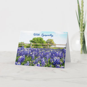 Bluebonnet Country Art Blume Sympathie Karte