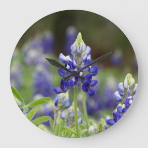 Bluebonnet Field Round Clock Große Wanduhr