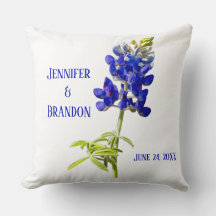 Bluebonnet Floral on White, Wedding