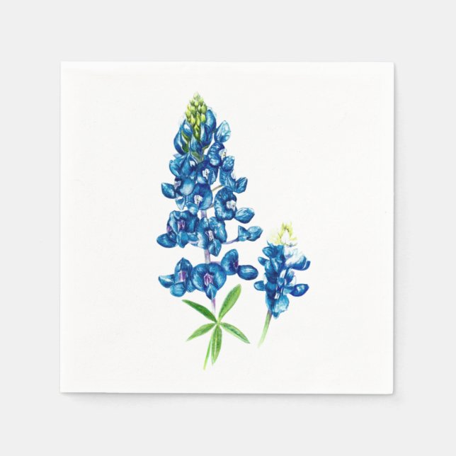 Bluebonnet Serviette (Vorderseite)