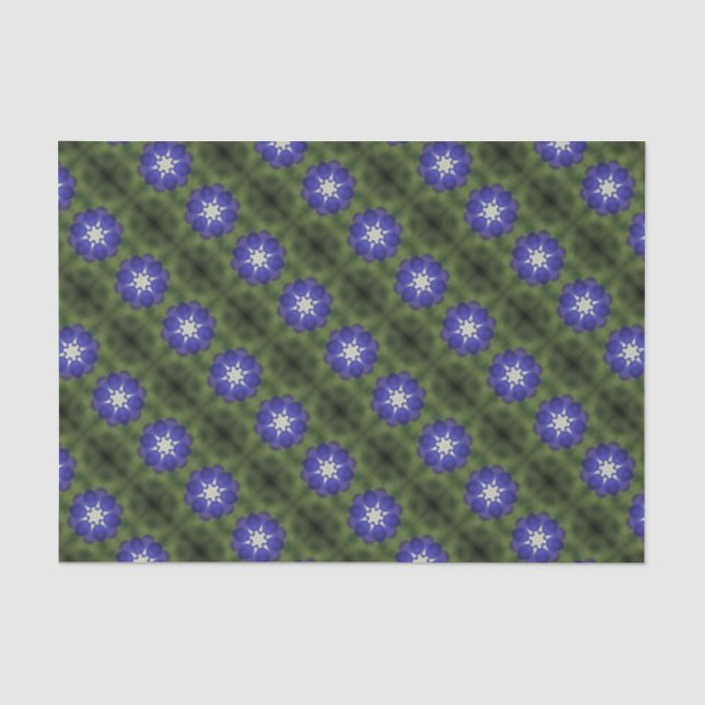 Bluebonnet Symmetrie Seidenpapier (Vorderseite)