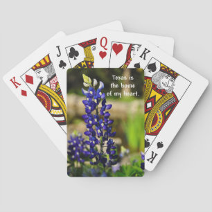 Bluebonnet "Texas is the Home of My Heart" Cards Spielkarten