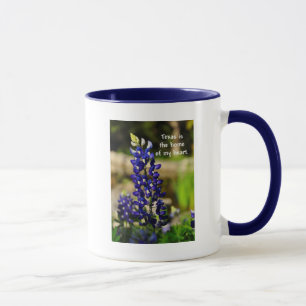 Bluebonnet "Texas ist das Zuhause meines Herzens" Tasse
