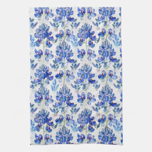Bluebonnet Texas Wild Blume Pattern Geschirrtuch