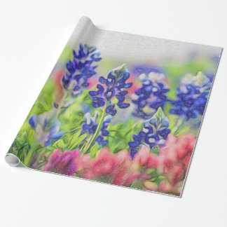 Bluebonnet-themenorientierte Geschenk-Verpackung Geschenkpapier