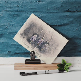 Bluebonnet Trio Wasserfarbe Postkarte