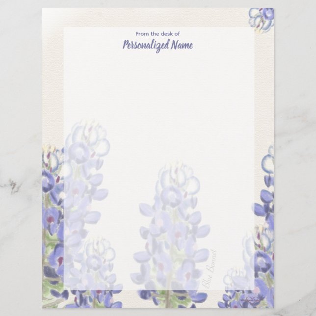 Bluebonnet unbeschichtetes Papier (Vorderseite)