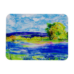 Bluebonnet-Wildblumen Magnet