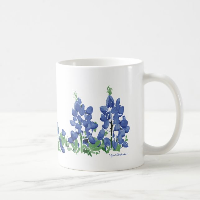 Bluebonnet Wilde Blume, Texas-Blume Kaffeetasse (Rechts)