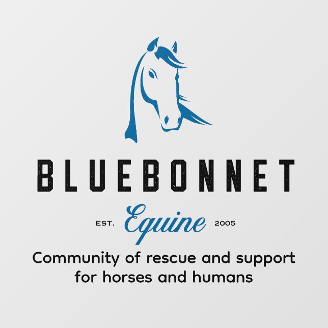 Bluebonnet Window Decall Fensteraufkleber (Blatt)