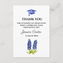 Bluebonnets Abschluss Vielen Dank