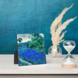 Bluebonnets am falschen Morgen Fotoplatte