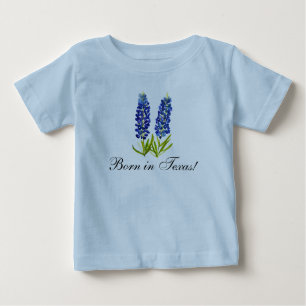 Bluebonnets Aquarell Floral Boy Baby Baby T-shirt