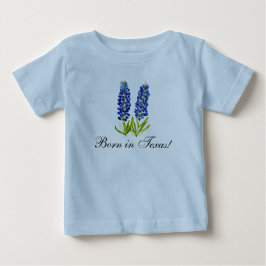 Bluebonnets Aquarell Floral Boy Baby T-shirt