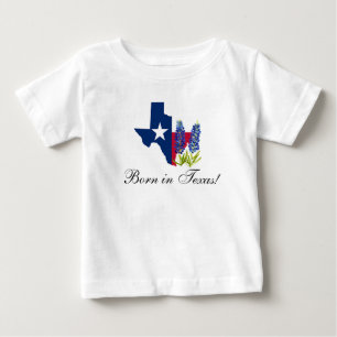 Bluebonnets Aquarell Floral Boy Baby T-shirt