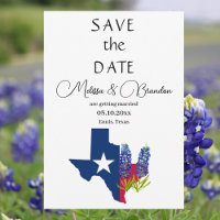 Bluebonnets Blue Floral Texas Rustikale Hochzeit