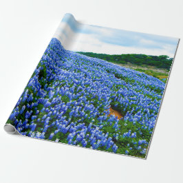 Bluebonnets Blue Floral Texas Texan Elegant Geschenkpapier