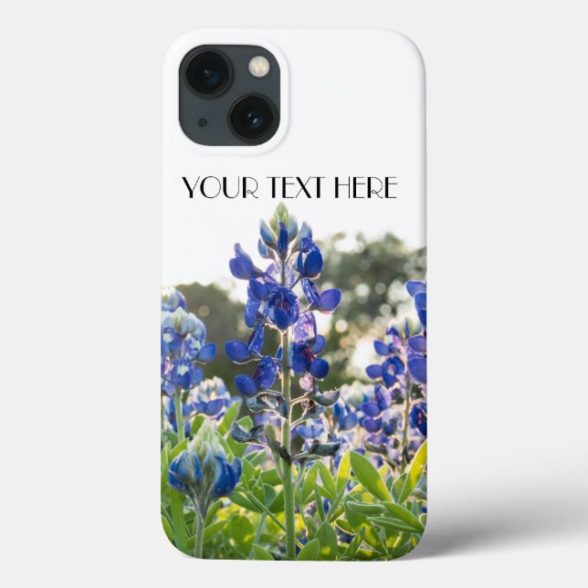 Bluebonnets Blue Flowers Texas Lupine Floral Case-Mate iPhone Hülle (Rückseite)